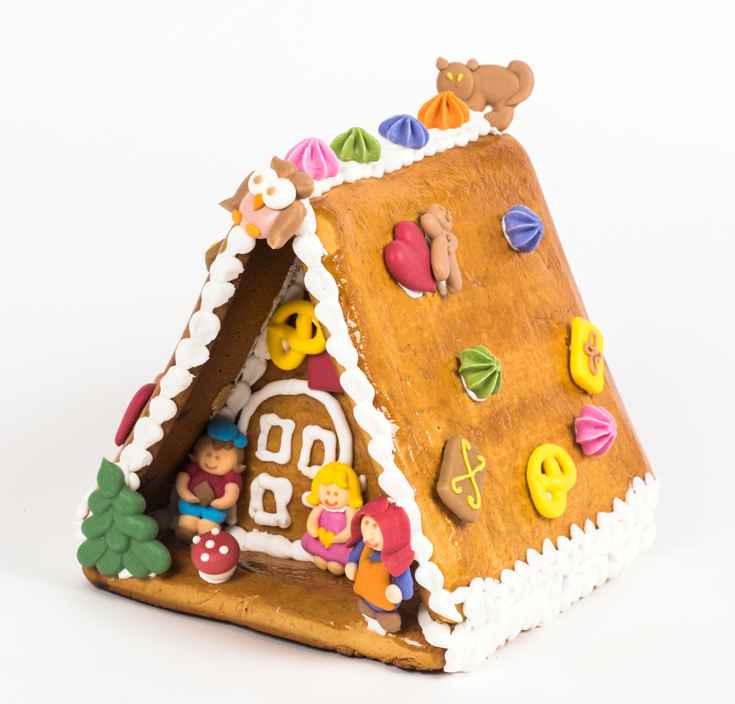 Decorate-your-own gingerbread house