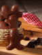 Gingerbread Man covered with milk chocolate